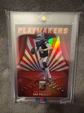 Dak Prescott Playmakers Football Trading Card - Red